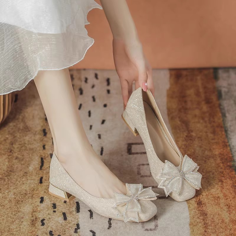 Womens Heels - Feminino 2025 novo estilo outono noite