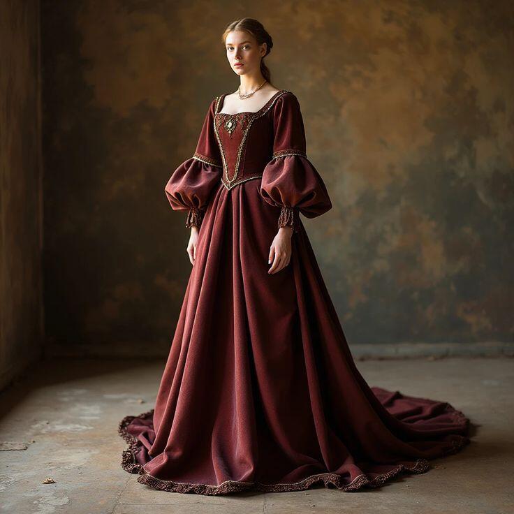 Evening Gown - Vintage vitoriano barroco vestidos de noite