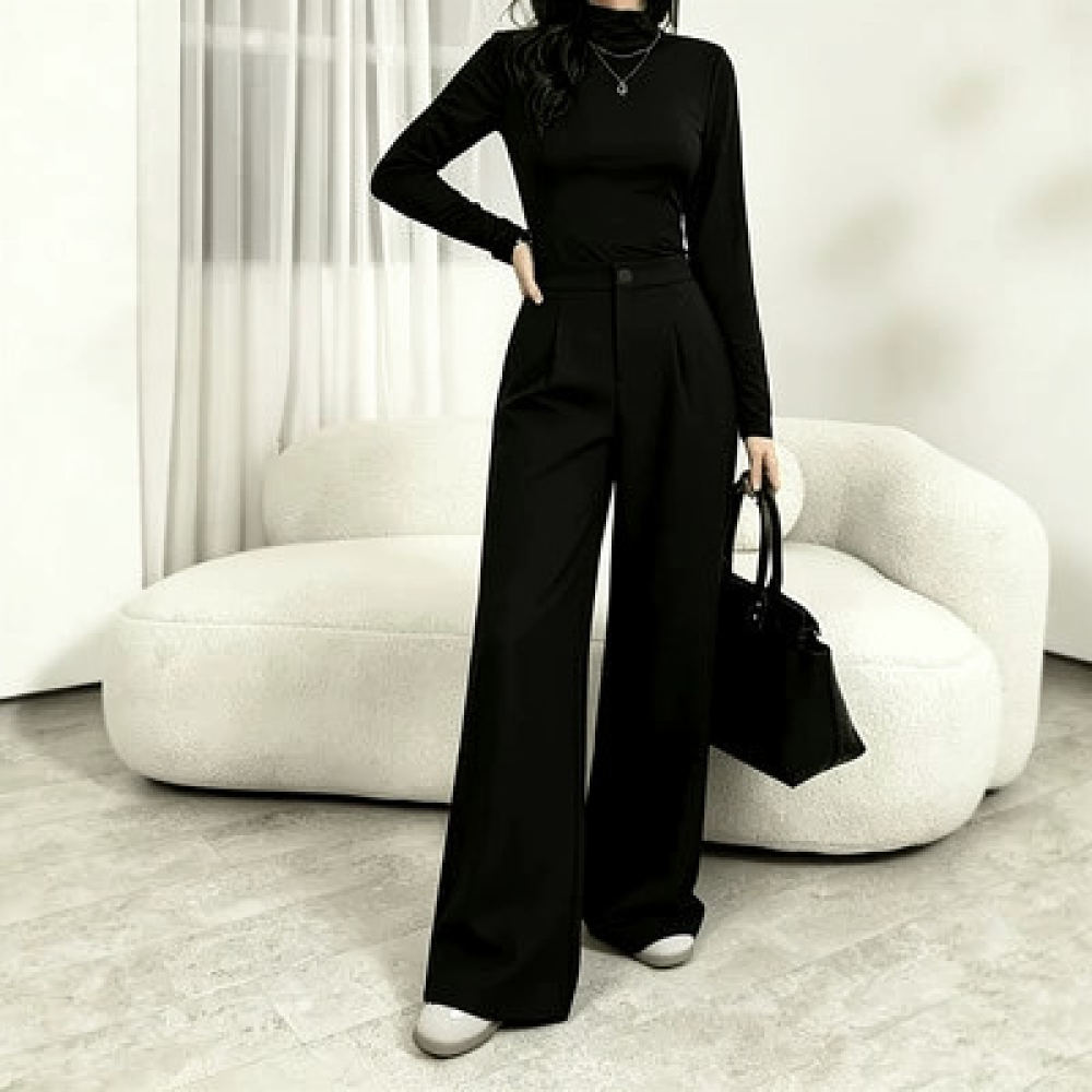 Tailored Trouser Wide - Calças de alfaiataria de perna larga