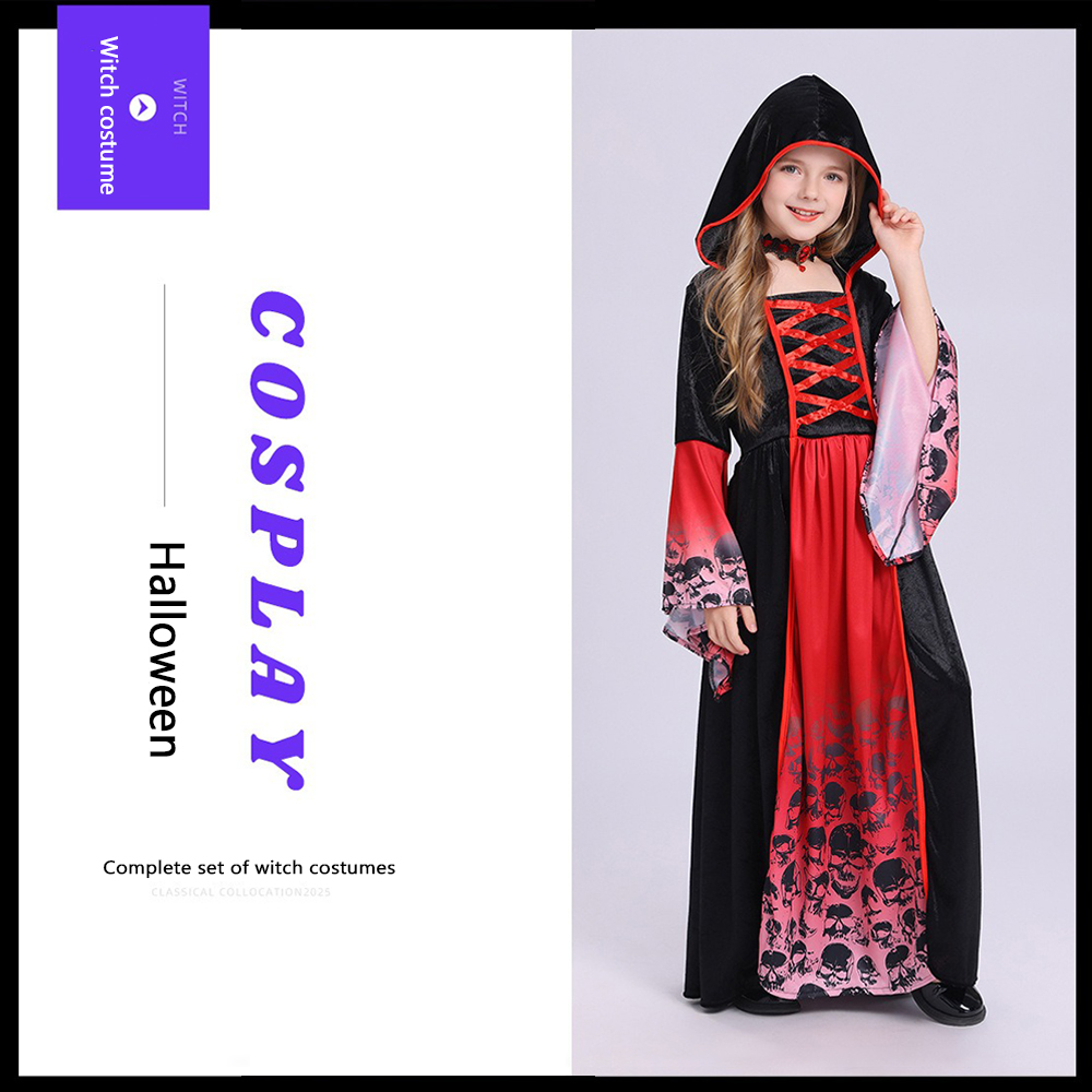 Women'S Red Formal Wear - Fantasia de Bruxa Vermelha e Preta