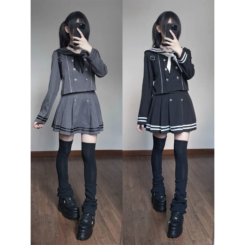 Formal Skirt - Subcultura japonesa retro cosplay traje marinheiro