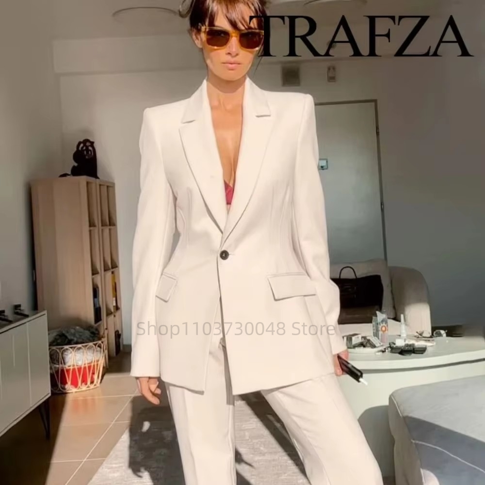 Women'S Red Formal Wear - Conjunto de Blazer e Calças para