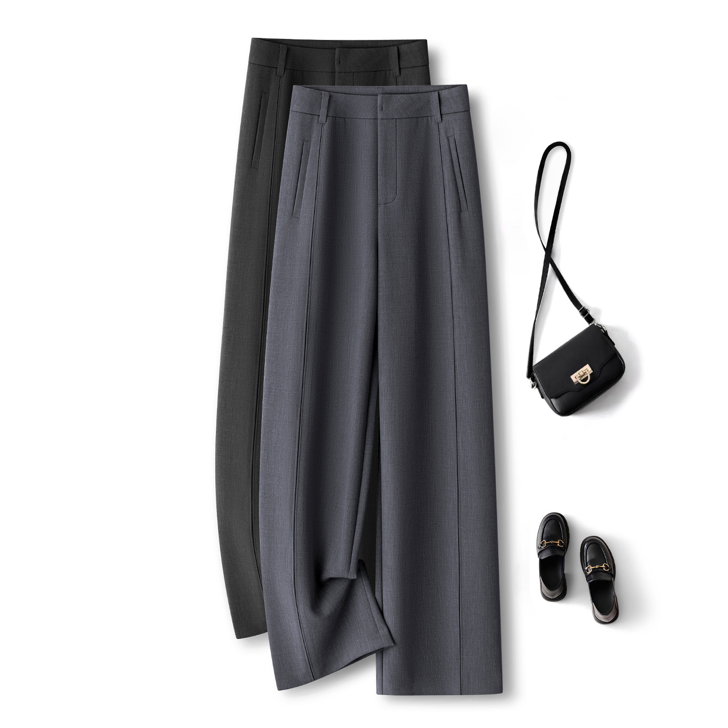 Calças Femininas de Perna Larg - Tailored Trouser Wide avaliação e preço