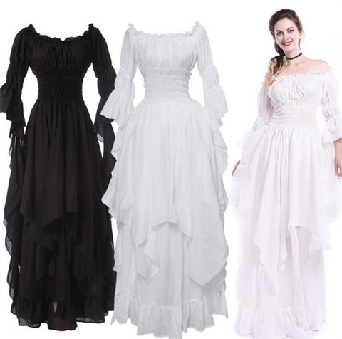 Vestido Medieval Retro com Omb - Lace Dress avaliação e preço