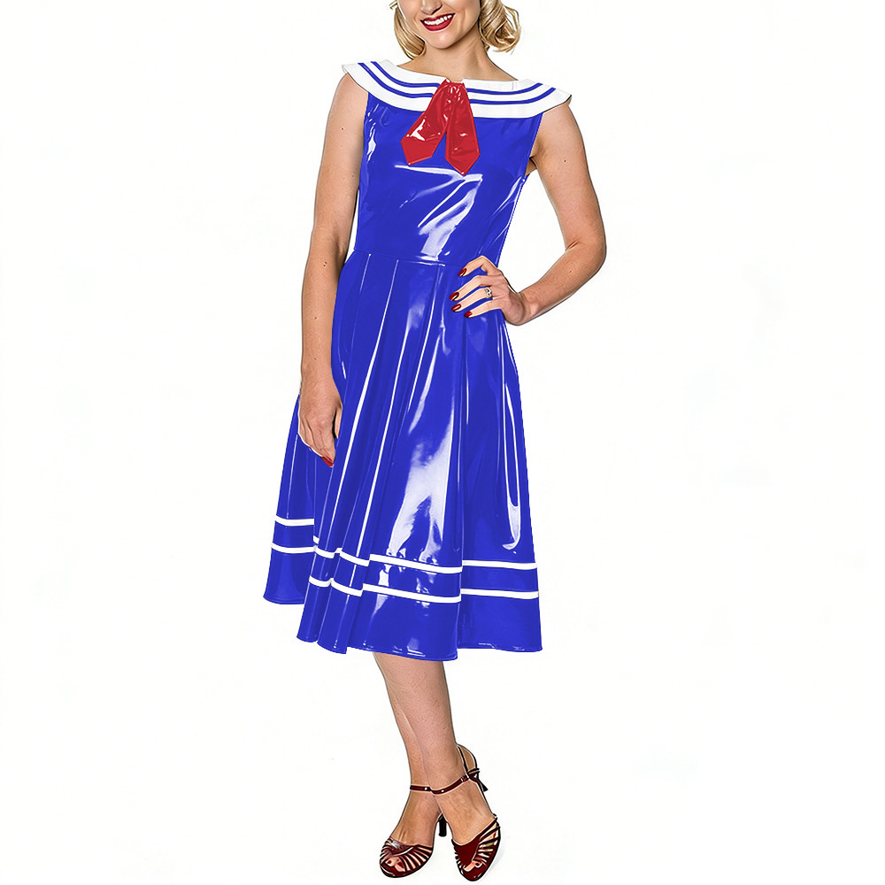 Vestido Vintage Estilo Marinhe - Midi Dress avaliação e preço