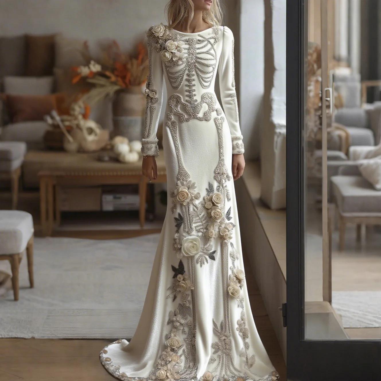 2026 Novo Vestido Maxi Floral  - Evening Gown avaliação e preço